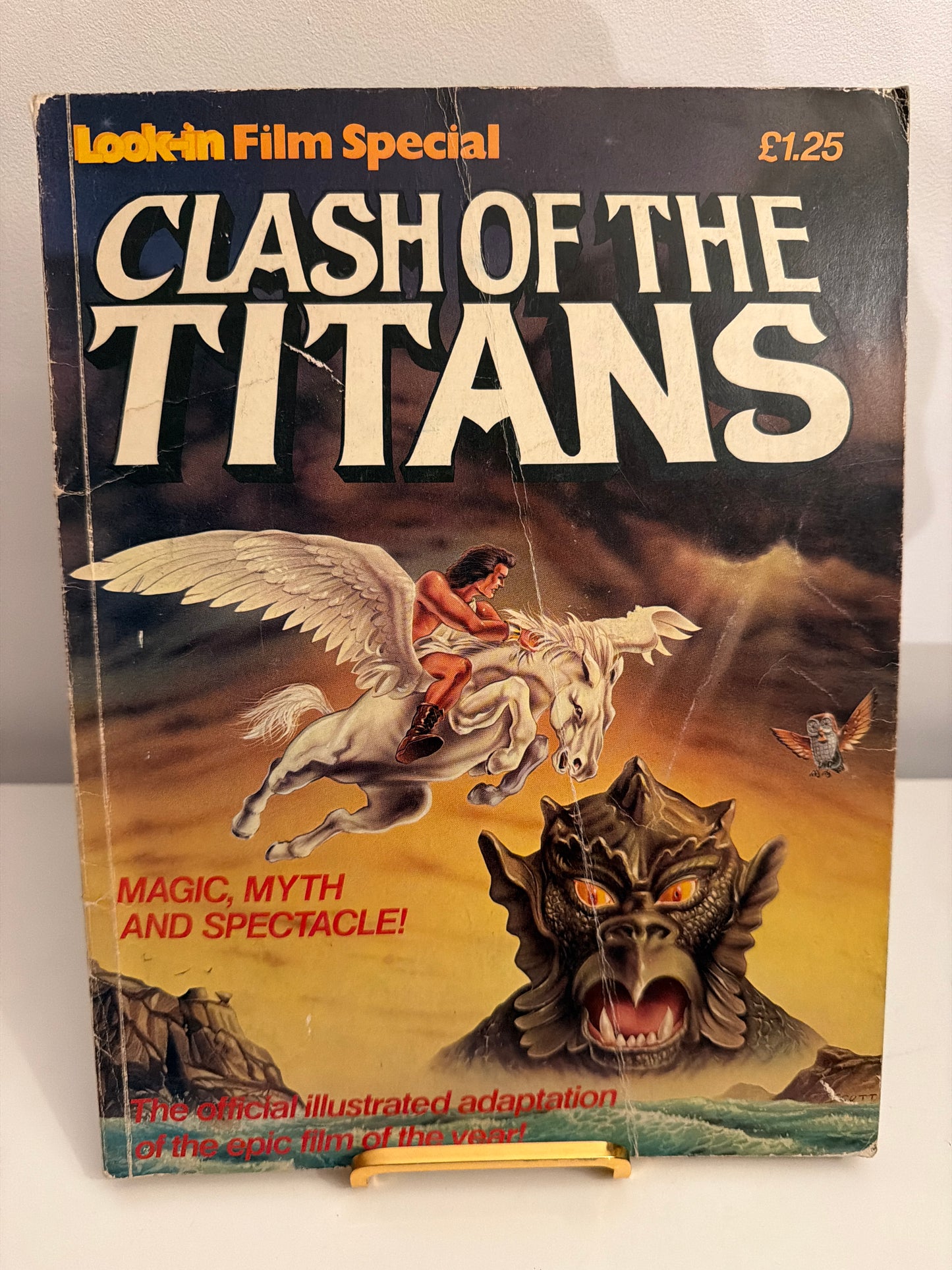 Clash Of The Titans 1981 Look-In Film Special Illustrated Movie Adaptation ITV
